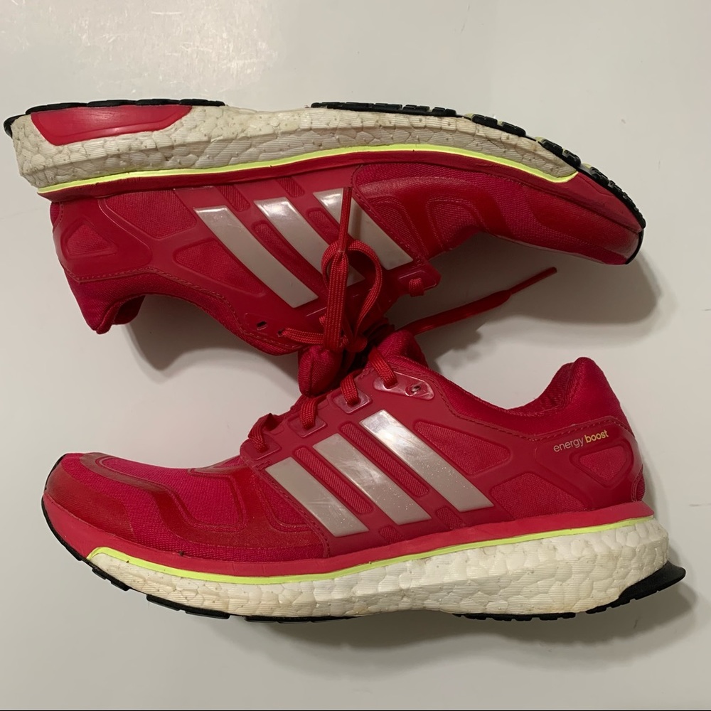 Adidas Womens Energy Boost Pink Running Shoes Sneakers Size 8 F32257 - Picture 3 of 12